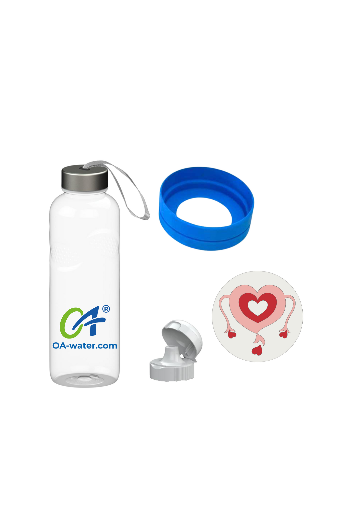 OA® Wasserflaschen-Set mit „Feminizer“ 1,0 L (Tritan™, BPA-frei) – Kompakt, leicht & ideal für unterwegs
